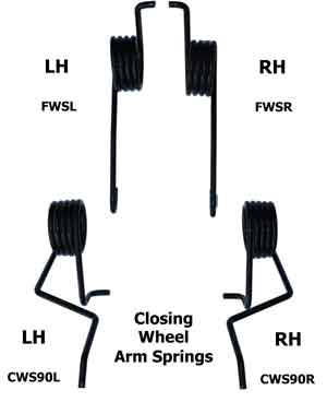 Firming and Closing Wheel Arm Springs for John Deere 4