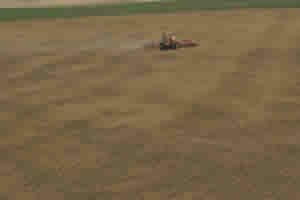 Poor soybean residue distribution