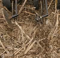 The Martin 13 inch spiked closing wheel compared to the John Deere Cast closing wheel